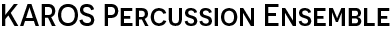 KAROS PERCUSSION ENSEMBLE Logo